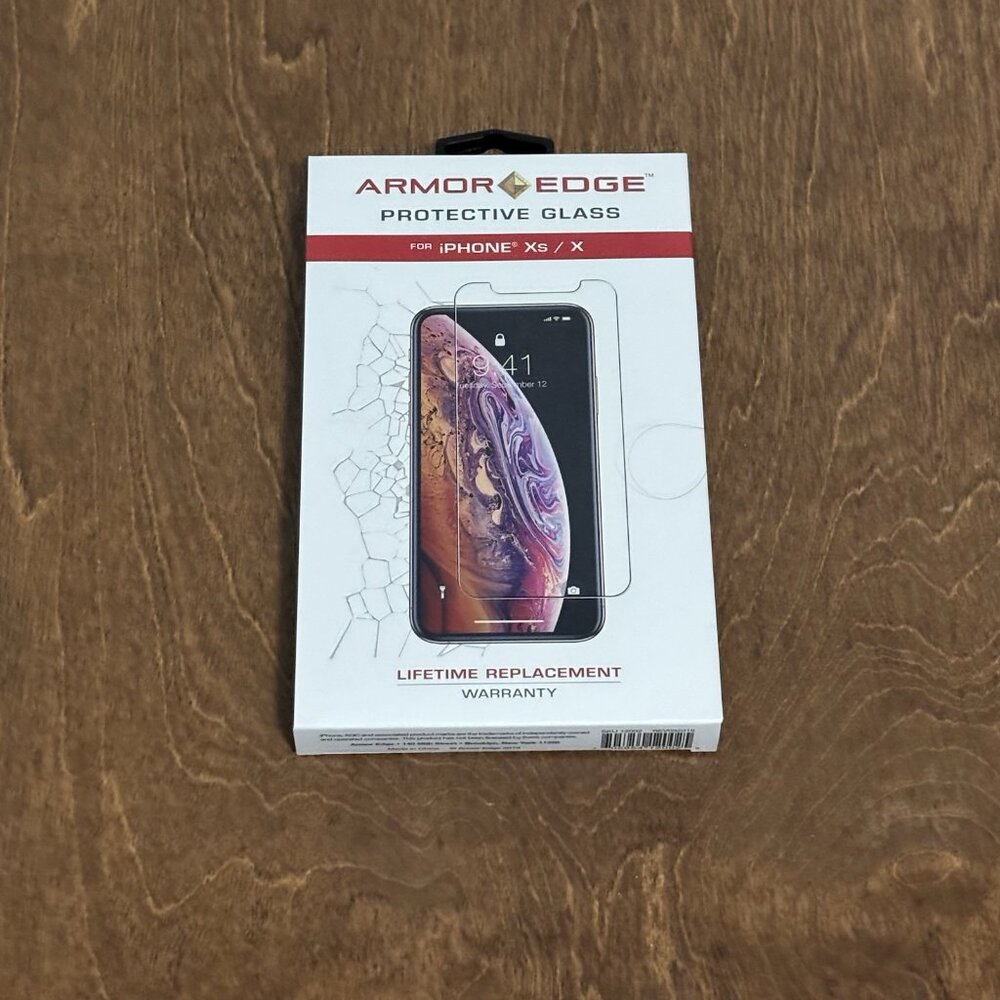 Armor Edge Tempered Glass Screen Protector iPhone X / XS NEW